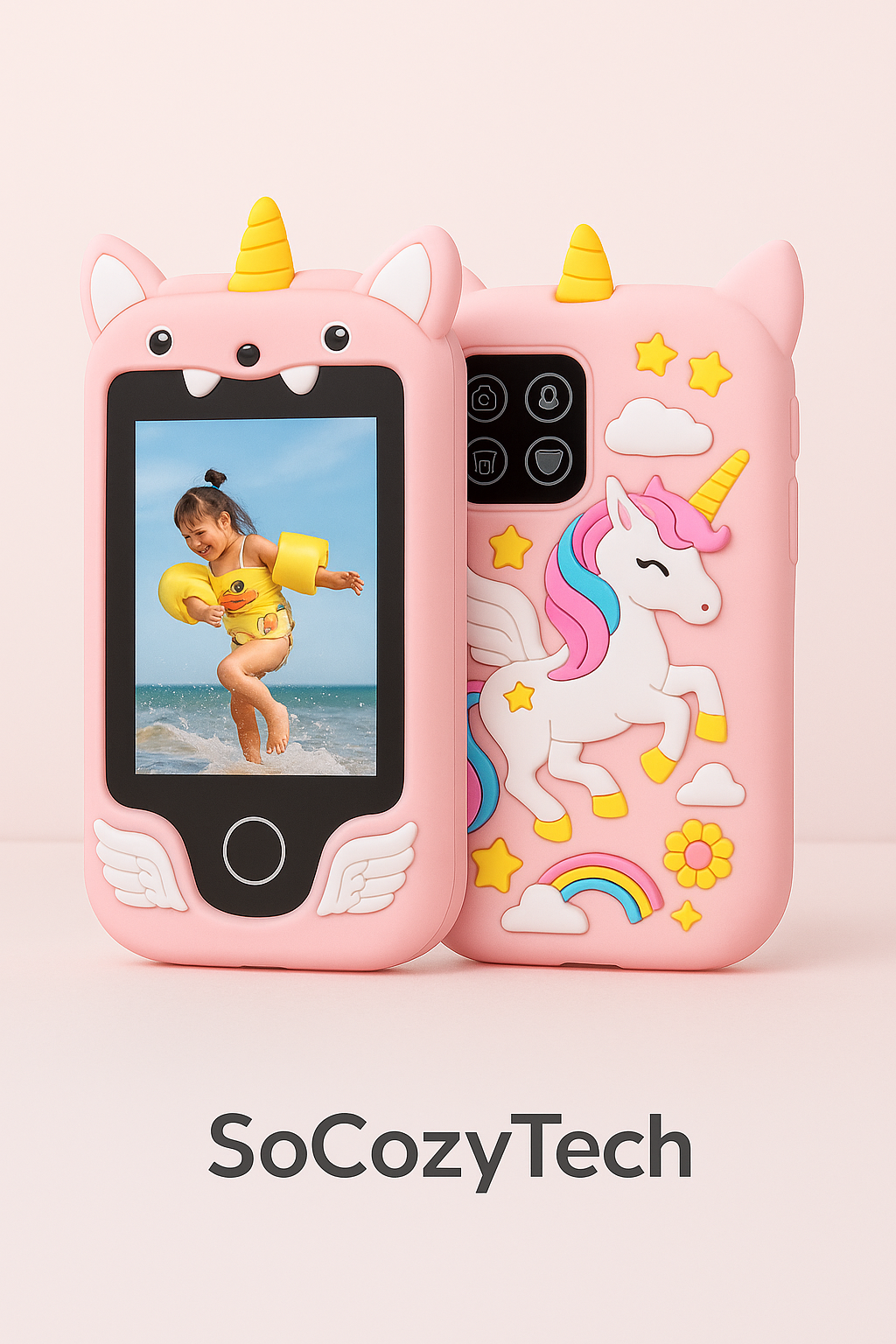 Téléphone Jouet Éducatif Enfant – Écran Tactile & Double Caméra