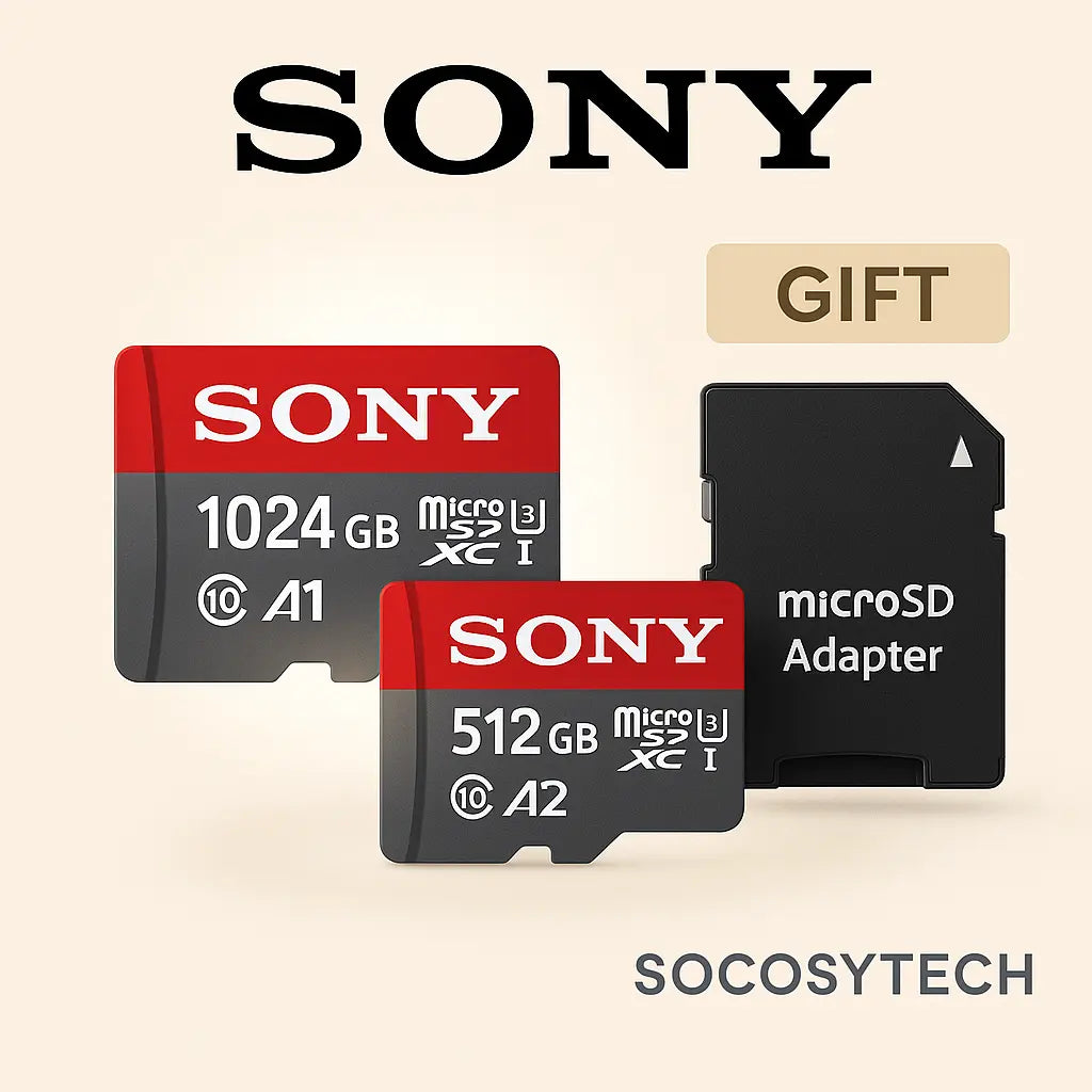 Carte microSD U3 V30 4K 512Go–1To – Sony Socosytech
