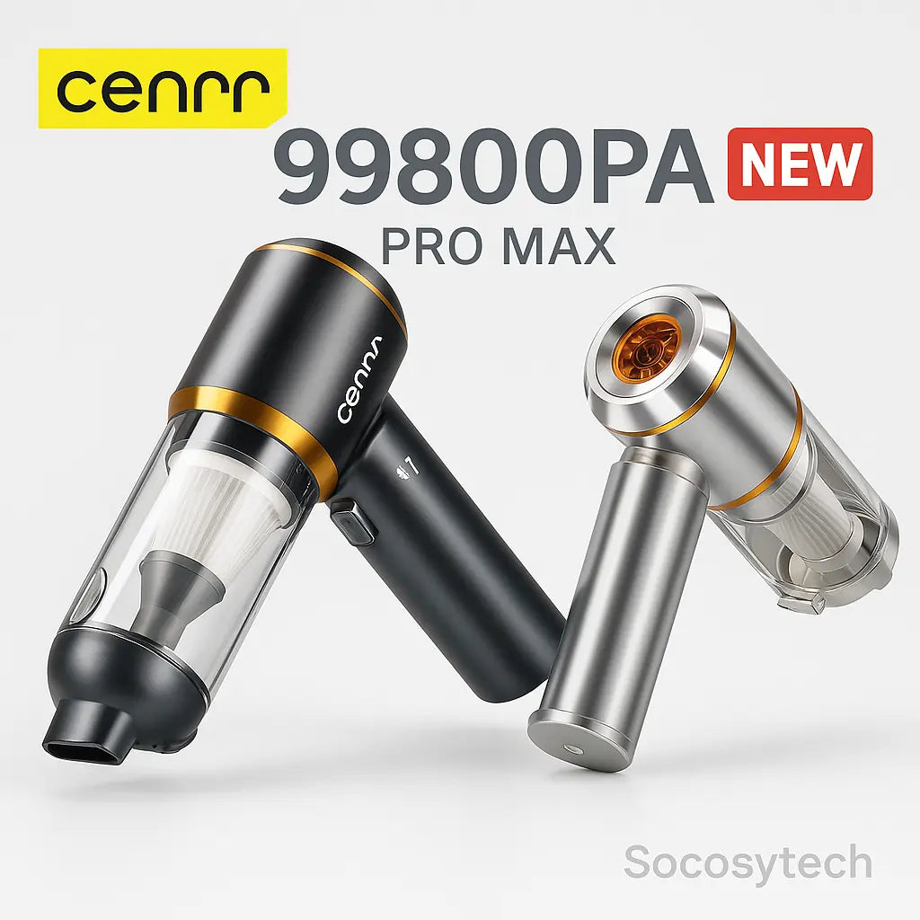 Aspirateur Voiture 998000PA Brushless – Compact, Sans Fil, Puissance Pro | CENRR Socosytech