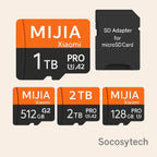 Carte MicroSD Haute Vitesse 128GB–1TB – U3 A2 100MB/s – Mijia (Xiaomi) - Socosytech