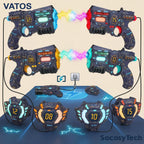 Laser Tag Infrarouge Rechargeable x4 – Pack 4 Pistolets & Gilets Connectés | VATOS Socosytech