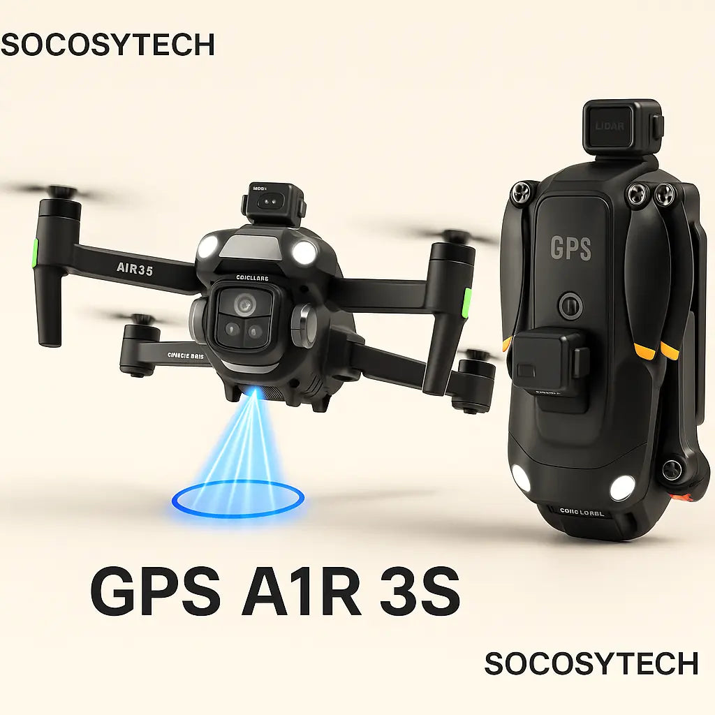 Drone GPS A1R 3S – Caméra 8K FPV • Évitement Laser 360° • Brushless Socosytech