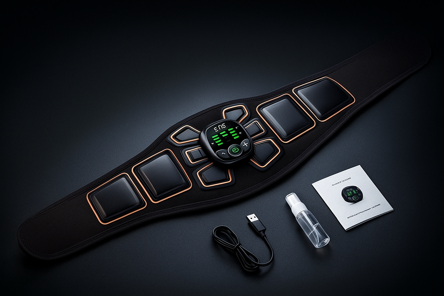 Ceinture Électrostimulation EMS 10 Modes – Recharge USB-C (LGFU)