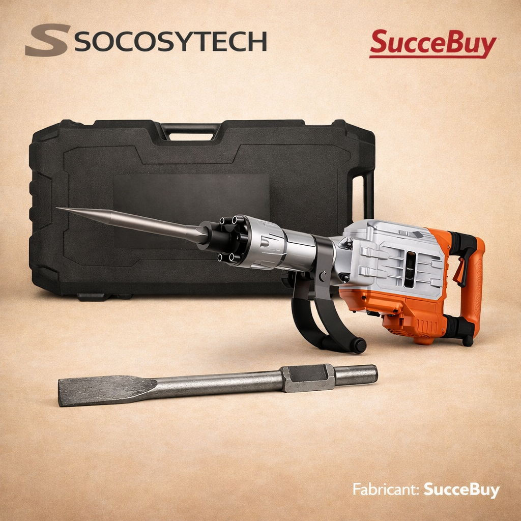 Marteau-Piqueur Électrique Professionnel 3500W – 60J – Démolition Béton & Maçonnerie | Socosytech