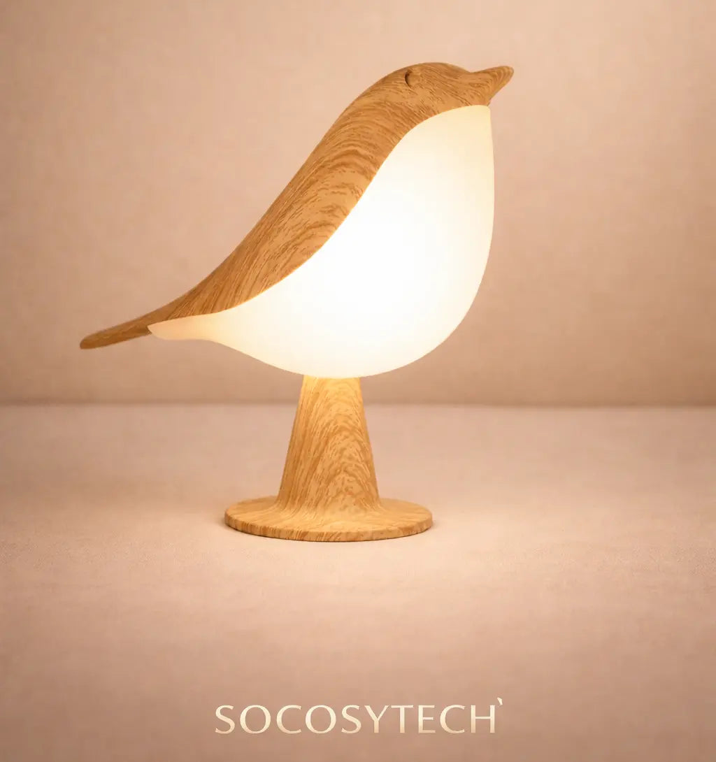 Lampe Oiseau LED Tactile Sans Fil – 3 Lumières – Rechargeable USB