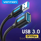 Vention câble USB 3.0 extension mâle–femelle 5Gbps – image premium Socosytech